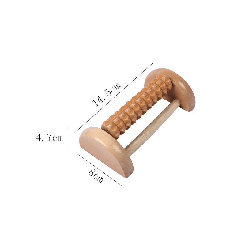 Natural Wooden Foot Massager for Relaxing Acupressure