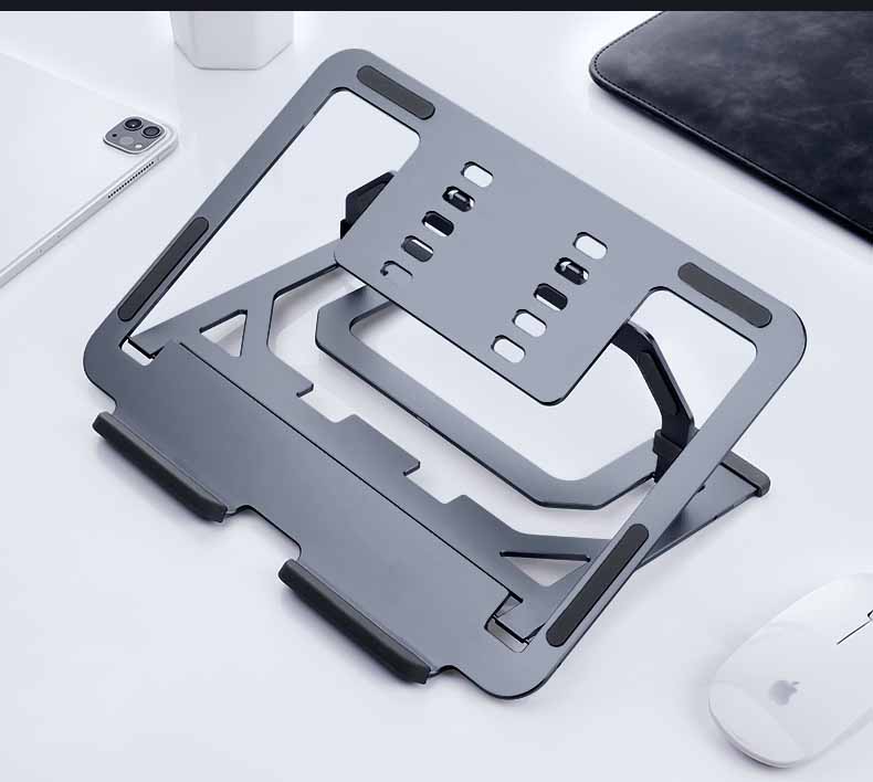 Sleek Adjustable Laptop Stand for Cooler, More Comfortable Work